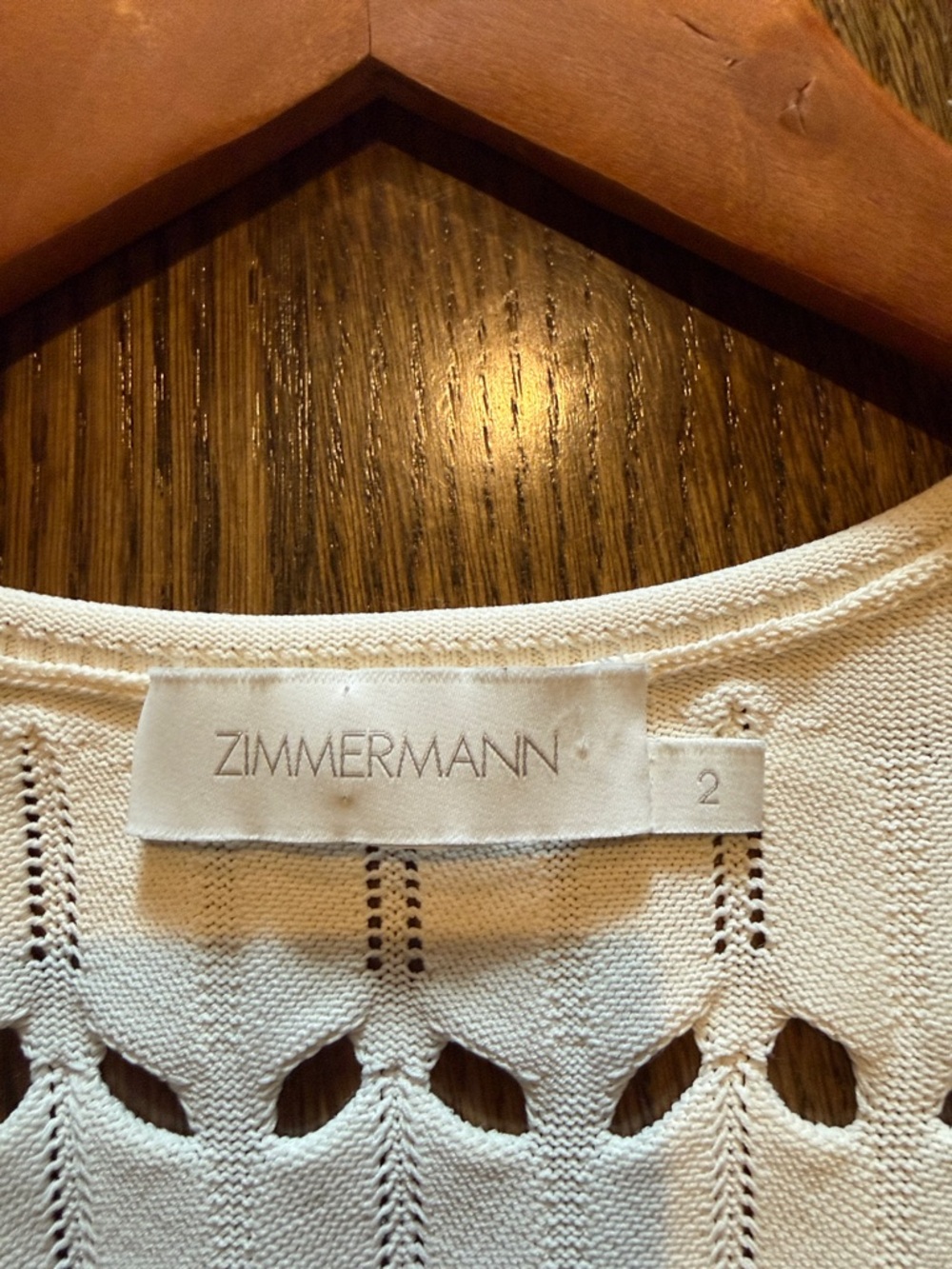 Zimmermann Cream Sleeveless Knit Midi Dress AU 2/ US medium 6-8 - Picture 2 of 7